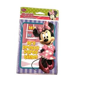 3 PACKS minnie mouse birthday party invitations thank you postcards envelopes